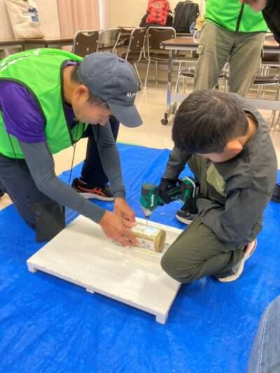 竹あかり作り 251101